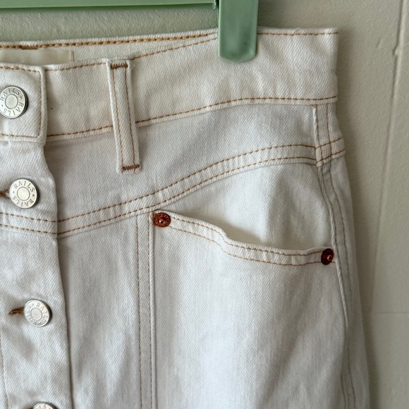 Rails Broadway White Denim Midi Skirt - Picture 5 of 16